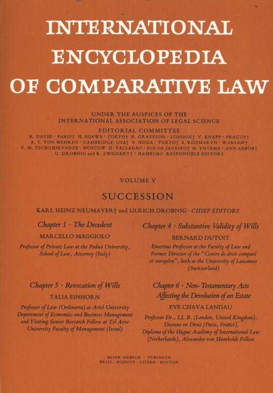 Omslag van International Encyclopedia of Comparative Law