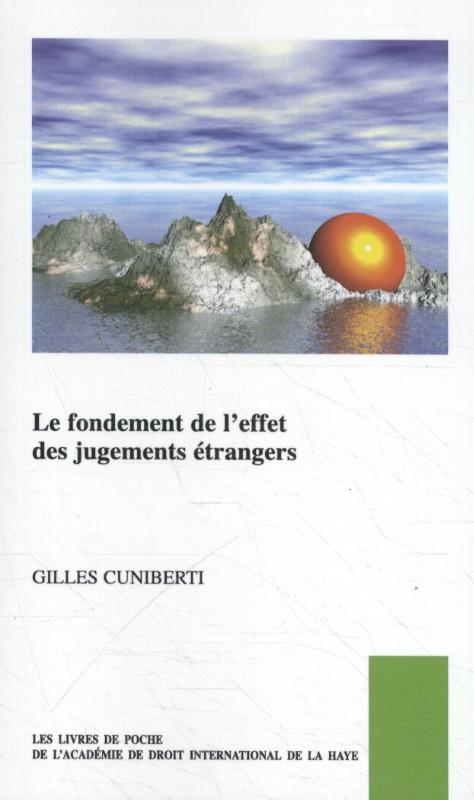 Omslag van Le fondement de l’effet des jugements étrangers