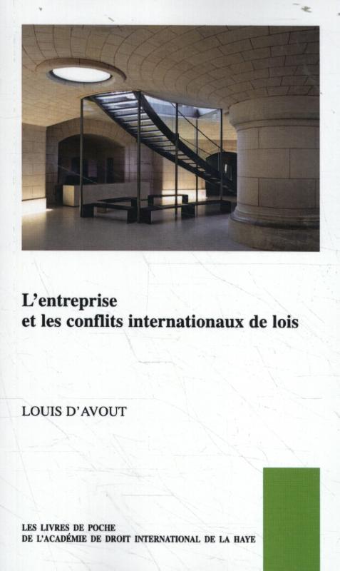 Omslag van L’entreprise et les conflits internationaux de lois