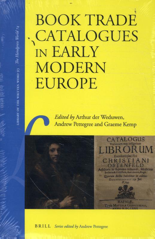 Omslag van Book Trade Catalogues in Early Modern Europe