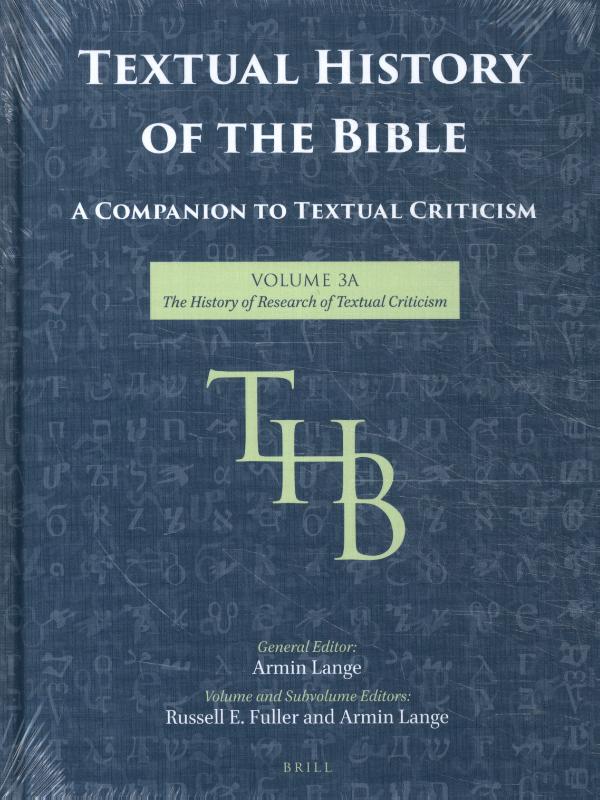 Omslag van Textual History of the Bible Vol. 3A