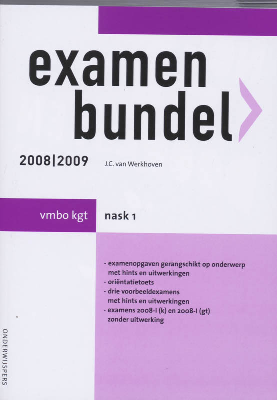 Omslag van 2008-2009 Vmbo Kgt