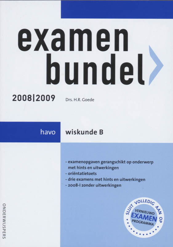 Omslag van Wiskunde B havo