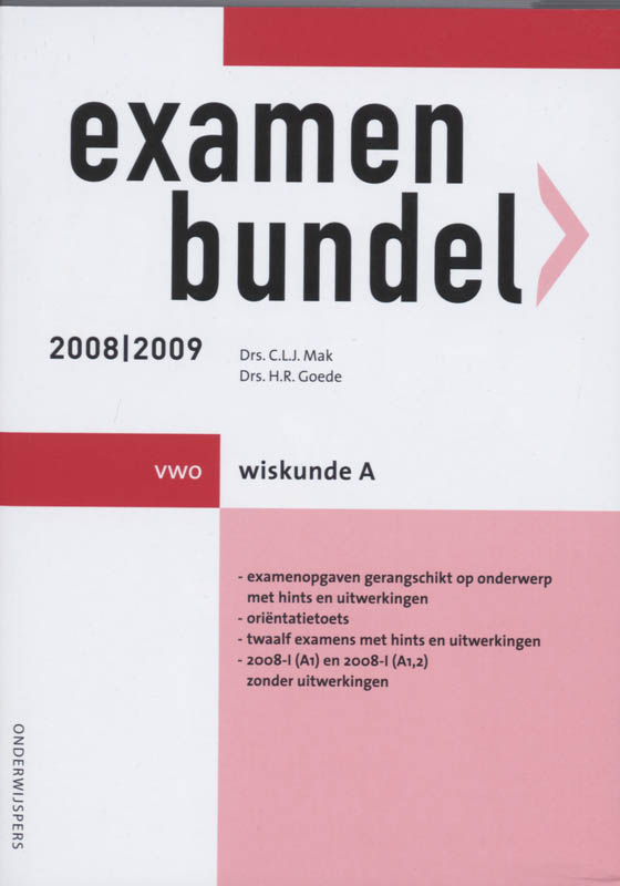 Omslag van Wiskunde A