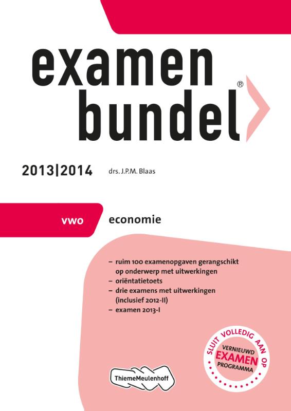 Omslag van 2013/2014 vwo economie