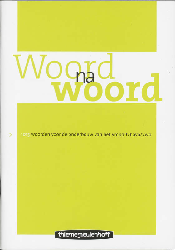 Omslag van Woord na woord
