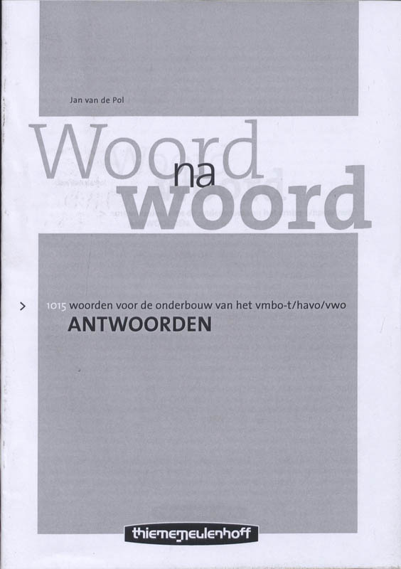 Omslag van Antwoorden