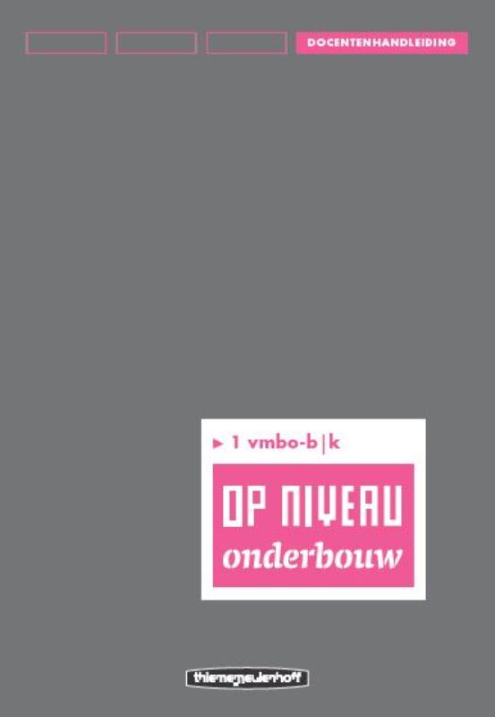 Omslag van Docentenhandleiding