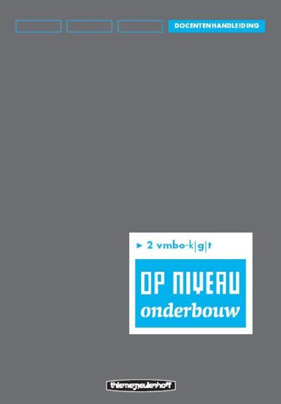 Omslag van Docentenhandleiding/lineair