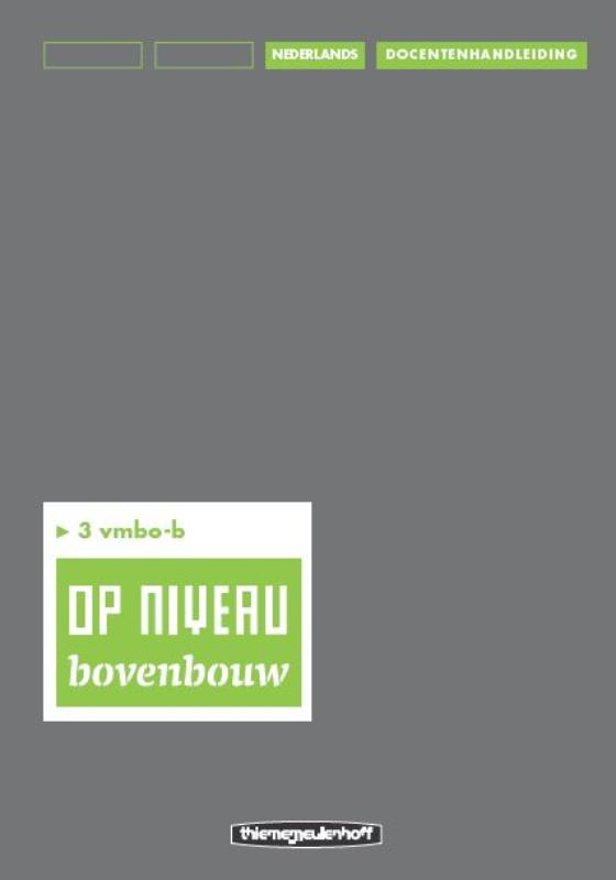 Omslag van Docentenhandleiding