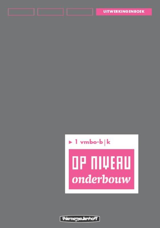 Omslag van Uitwerkingen