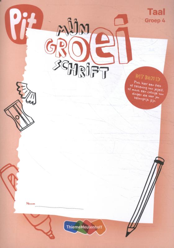 Omslag van mijn groei schrift