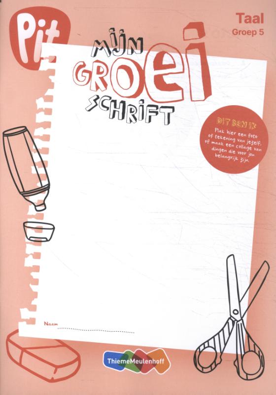Omslag van mijn groei schrift