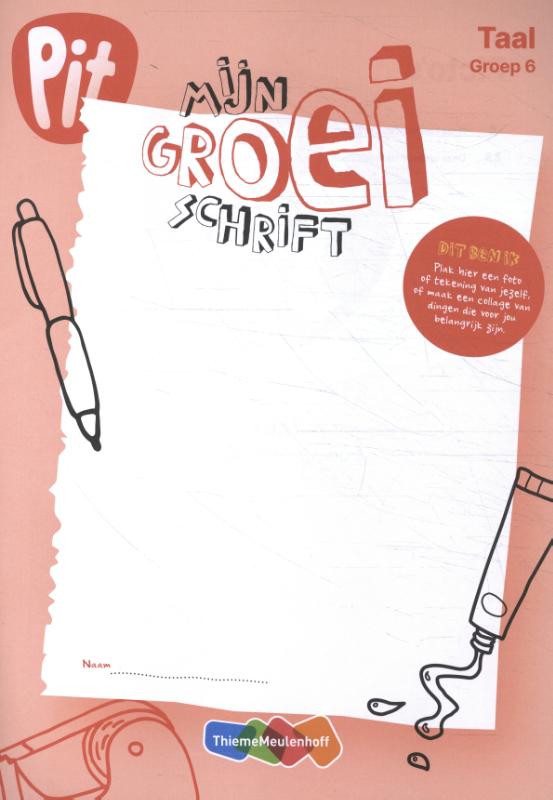 Omslag van mijn groei schrift
