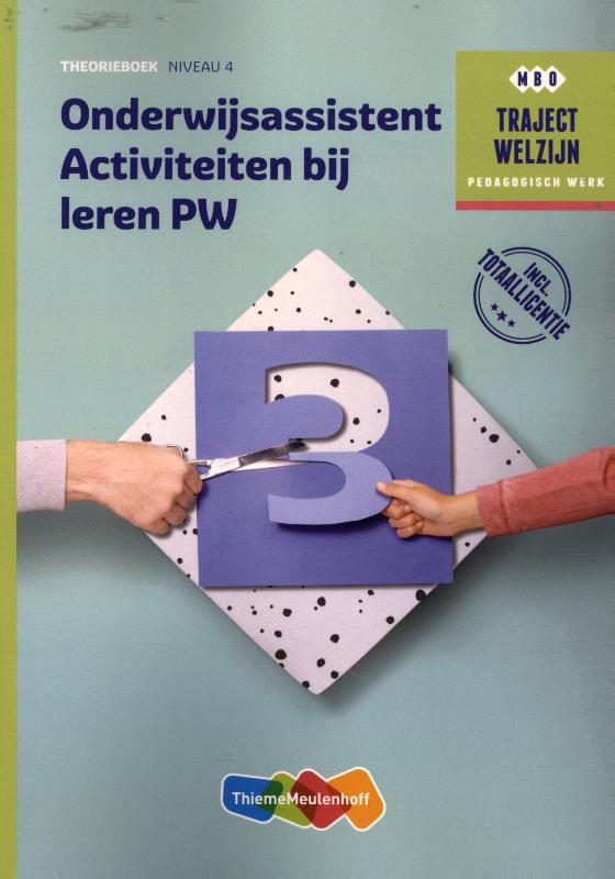 Omslag van Traject Combipakket Onderwijsassistent Activiteiten bij leren PW niveau 4 boek en totaallicentie 1 jaar