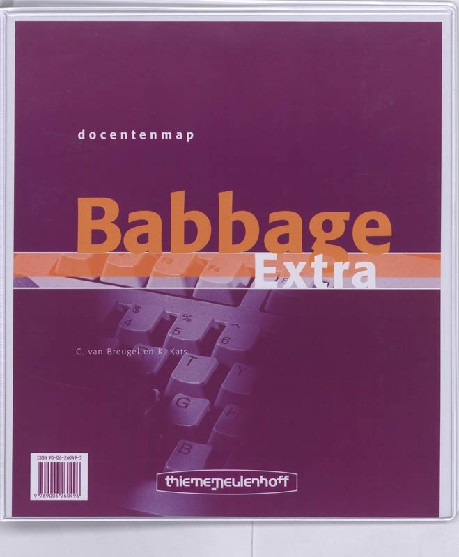 Omslag van Babbage Extra Docentenhandleiding