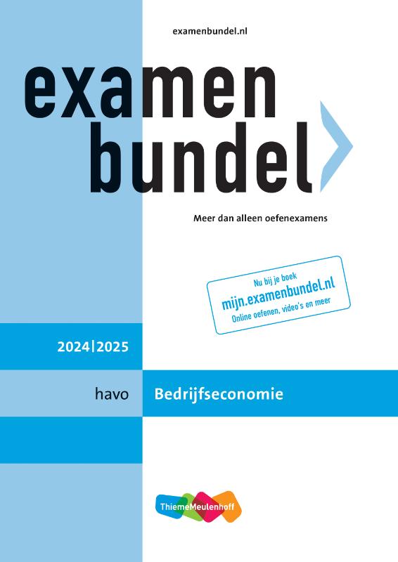 Omslag van Examenbundel online + boek havo Bedrijfseconomie 2024/2025