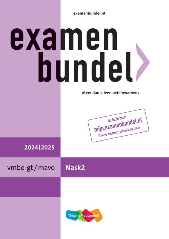 Omslag van Examenbundel online + boek vmbo-gt/mavo NaSk2 2024/2025