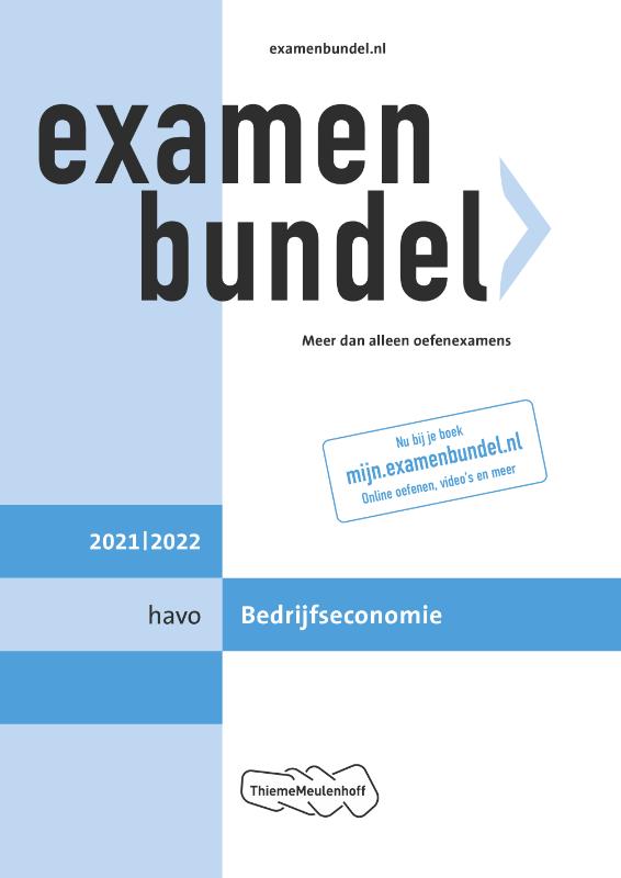 Omslag van Examenbundel havo Bedrijfseconomie 2021/2022