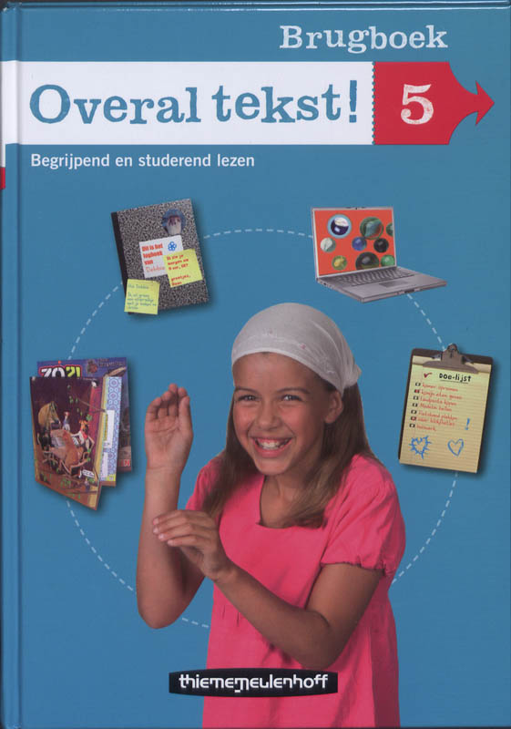 Omslag van Overal tekst! Brugboek groep 5