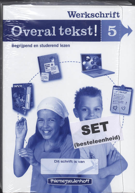 Omslag van Overal tekst! Werkschrift gr 5 (set a 5)