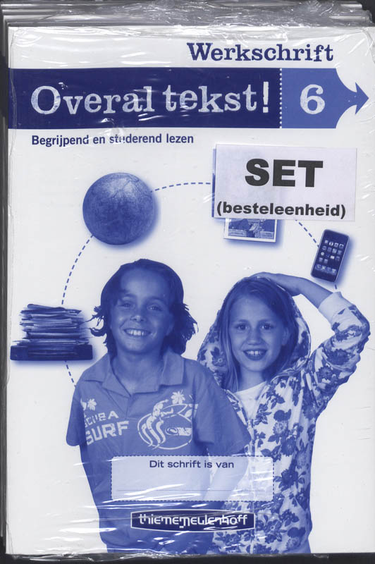 Omslag van Overal tekst! Werkschrift gr 6 (set a 5)