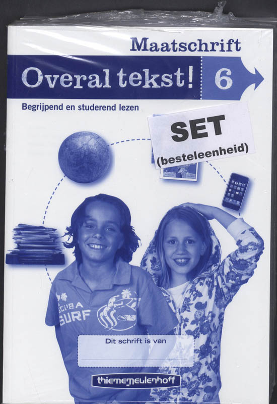 Omslag van Overal tekst! Maatschrift gr 6 (set a 5)