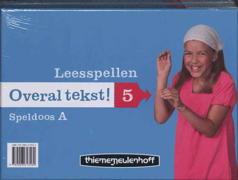 Omslag van Overal tekst! Leesspel groep 5 doos A + B