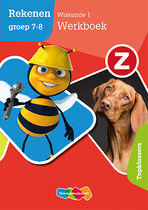 Omslag van Z-Rekenen groep 7-8 Wiskunde 1 Topklassers
