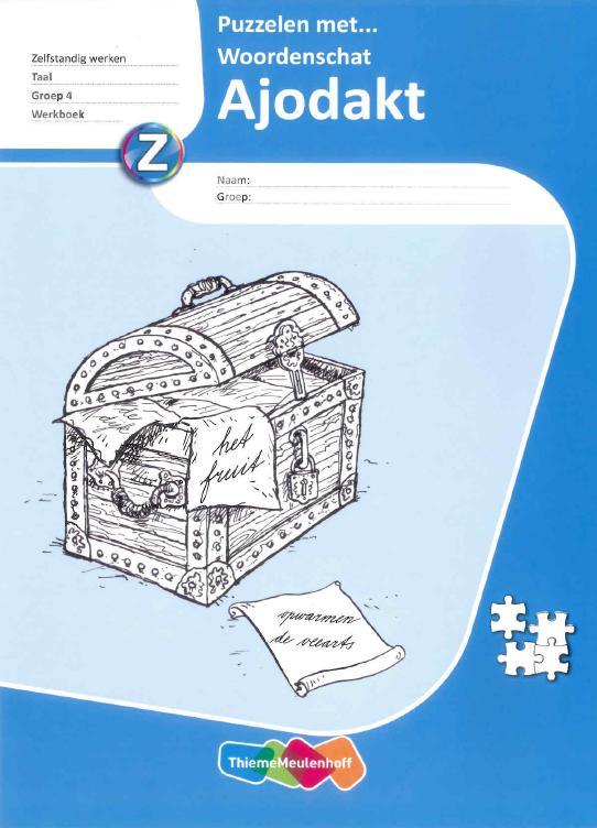 Omslag van Puzzelen met woordenschat Groep 4