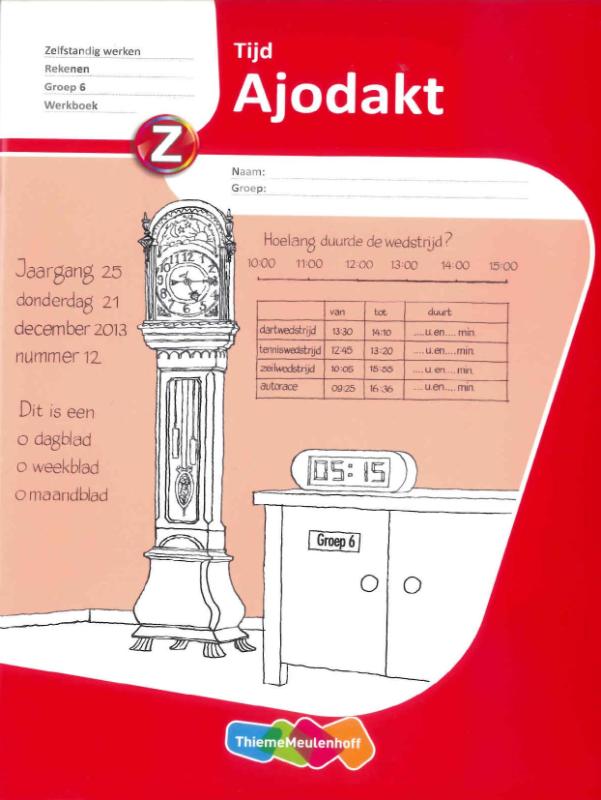 Omslag van Rekenen Tijd groep 6
