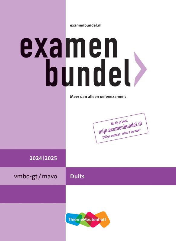 Omslag van Examenbundel online + boek vmbo-gt/mavo Duits 2024/2025