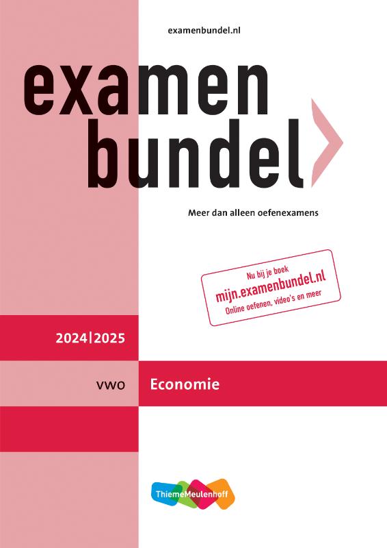 Omslag van Examenbundel online + boek vwo Economie 2024/2025
