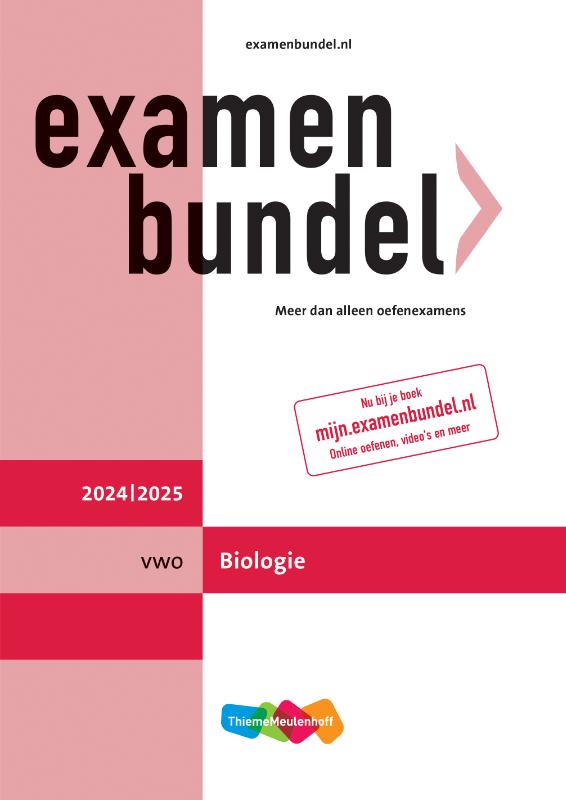 Omslag van Examenbundel online + boek vwo Biologie 2024/2025