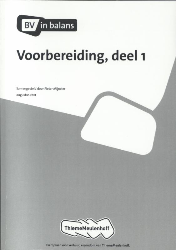 Omslag van BV in Balans - Fin.admin.medewerker 12mnd lic.+Leerwerkbk kerntaak Lj 1