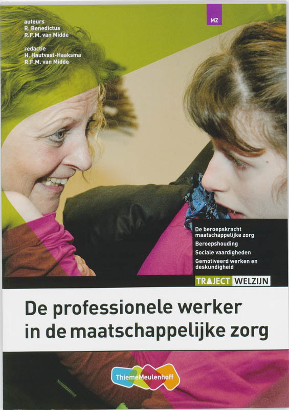 Omslag van De professionele werker in de maatschappelijke zorg