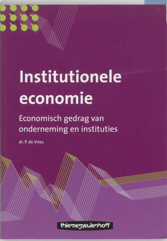 Omslag van Institutionele economie
