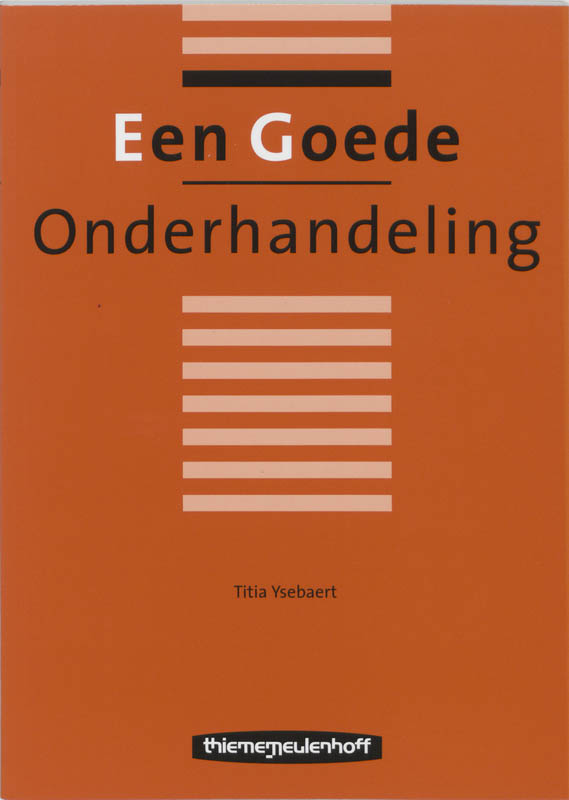 Omslag van Een goede onderhandeling