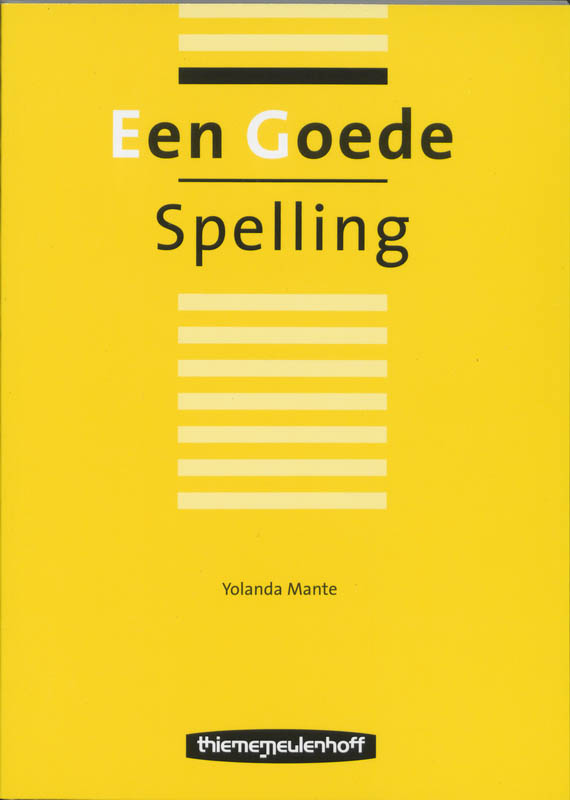 Omslag van Een goede spelling