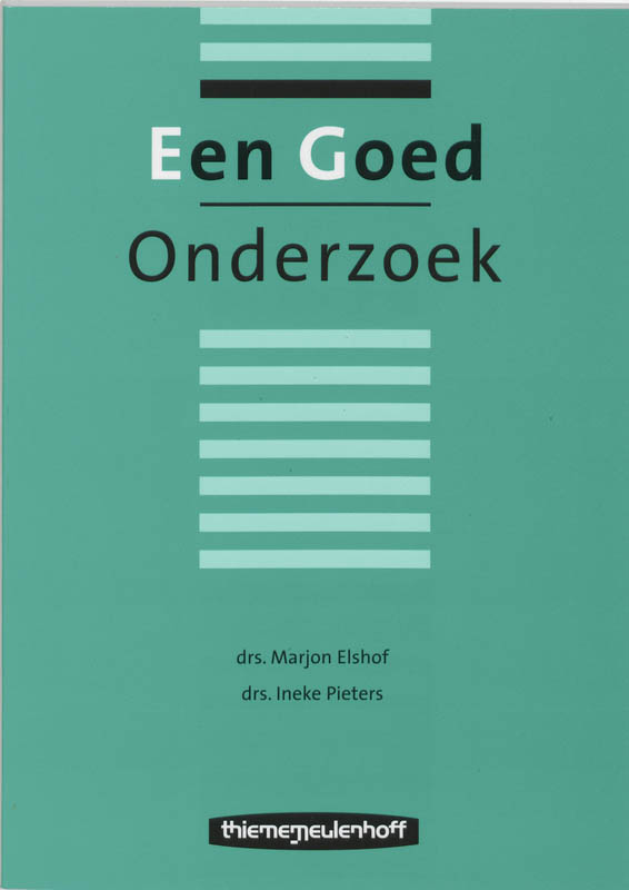 Omslag van Een goed onderzoek