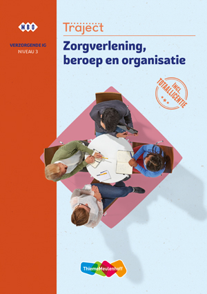 Omslag van Traject Combipakket Zorgverlening beroep en organisatie niv 3 boek en totaallicentie 1 jaar