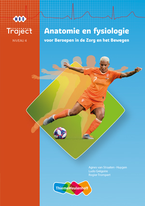 Omslag van Traject Combipakket Anatomie en Fysiologie niv 4 boek en verwerkingslicentie 5 jaar
