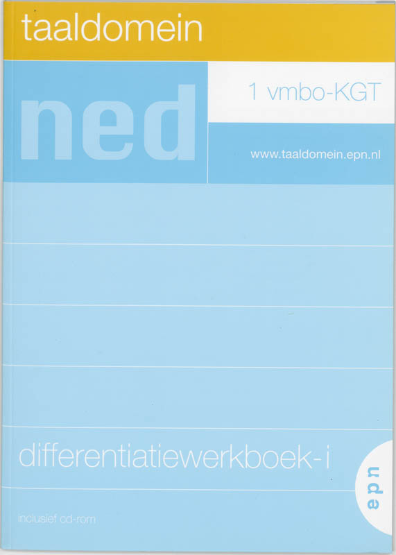 Omslag van Differentiatiewerkboek-i