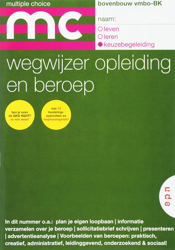 Omslag van Vmbo-BK bovenbouw 07-08