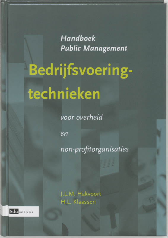 Omslag van Bedrijfsvoeringtechnieken voor overheid en non-profitorganisaties