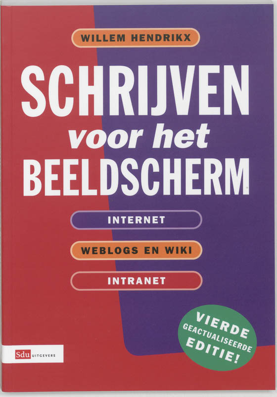 Omslag van Schrijven voor het beeldscherm