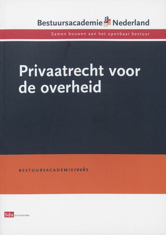 Omslag van Privaatrecht voor de overheid
