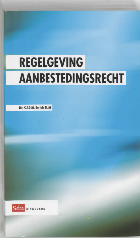 Omslag van Regelgeving aanbestedingsrecht