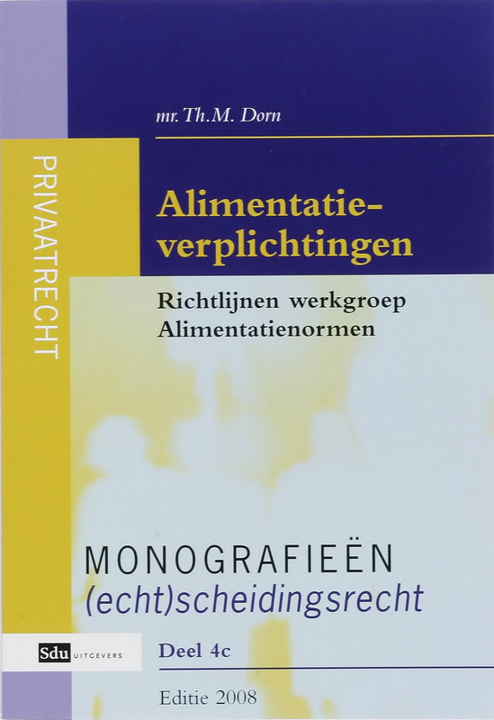 Omslag van Alimentatieverplichtingen