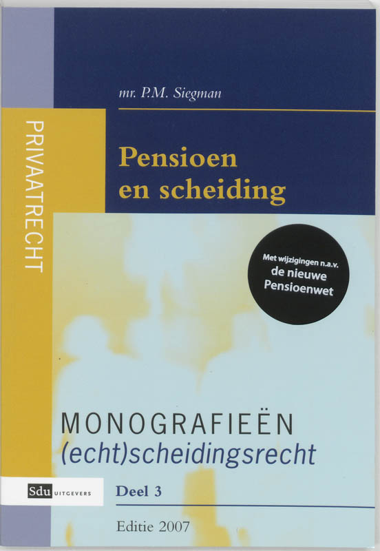 Omslag van Pensioen en scheiding